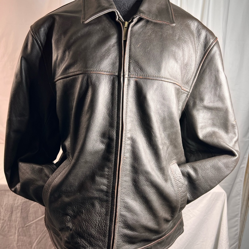 Leather Coat Size M G-lll Apparel